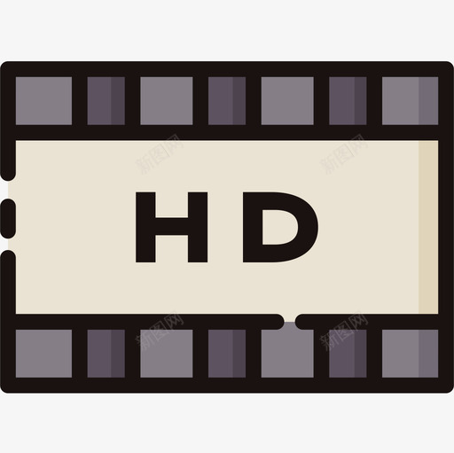 电影电影院80线性颜色图标svg_新图网 https://ixintu.com 电影 电影院 线性 颜色