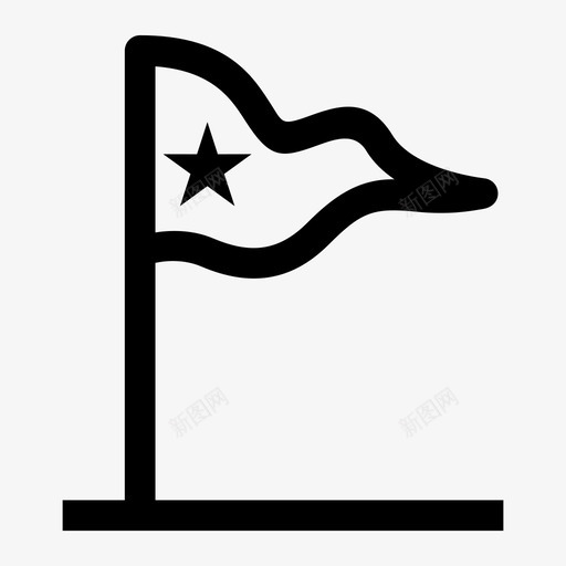 旗帜营地国家图标svg_新图网 https://ixintu.com 国家 旗帜 标志 营地 通知