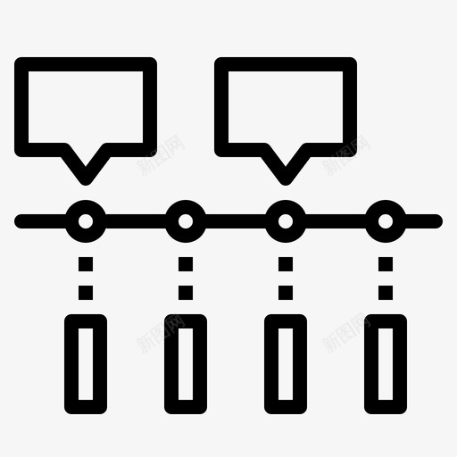 时间线流程图表图表和图表图标svg_新图网 https://ixintu.com 图表 时间 流程