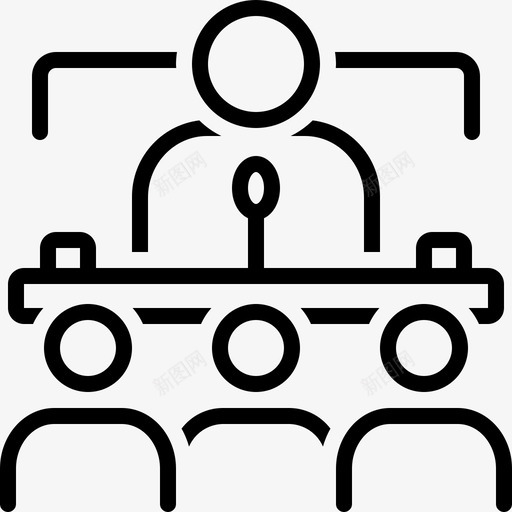 会议协商报告图标svg_新图网 https://ixintu.com 专题 专题讨论 会议 协商 发言者 报告 讨论会