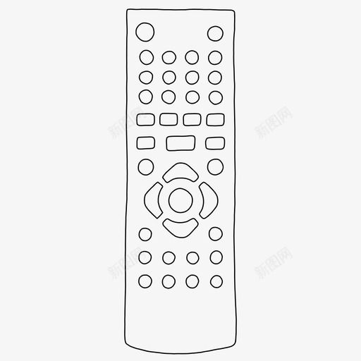 遥控器按钮电子技术图标svg_新图网 https://ixintu.com 多媒体 按钮 电子技术 遥控器