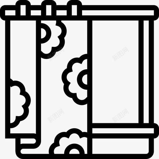 窗户家装21线性图标svg_新图网 https://ixintu.com 家装21 窗户 线性