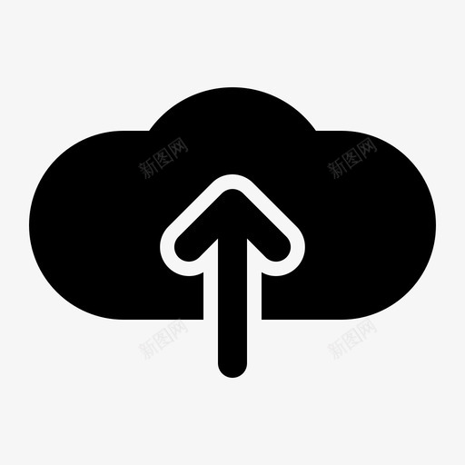 上传云通信图标svg_新图网 https://ixintu.com 上传 云 存储 数据 网络 通信