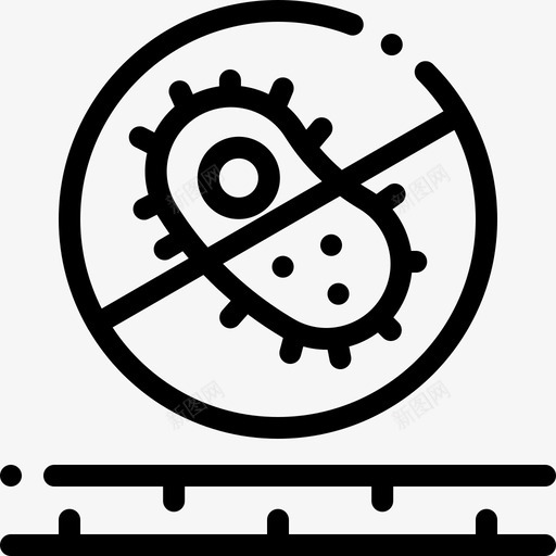 细菌织物特征5线状图标svg_新图网 https://ixintu.com 特征 线状 细菌 织物