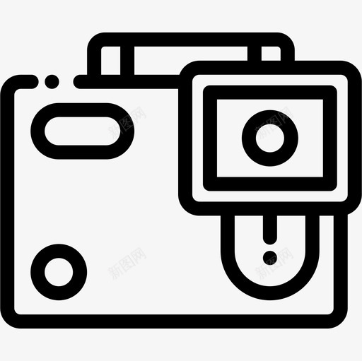 动作摄像机极限运动18线性图标svg_新图网 https://ixintu.com 动作 摄像机 极限运动 线性