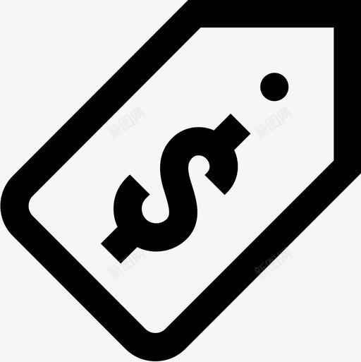 价格标签零售价16轮廓图标svg_新图网 https://ixintu.com 价格 标签 轮廓 零售价