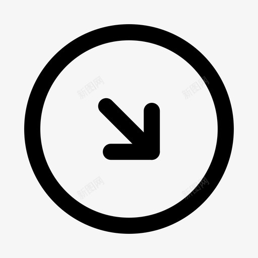 右下箭头按钮gradak图标svg_新图网 https://ixintu.com gradak 右下 按钮 箭头