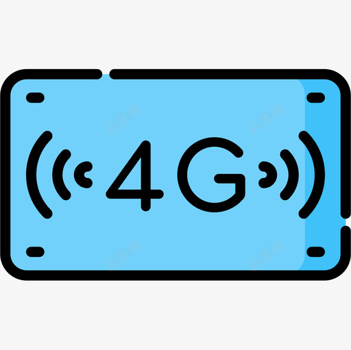 4g88技术线性颜色图标svg_新图网 https://ixintu.com 4g 88技术 线性颜色