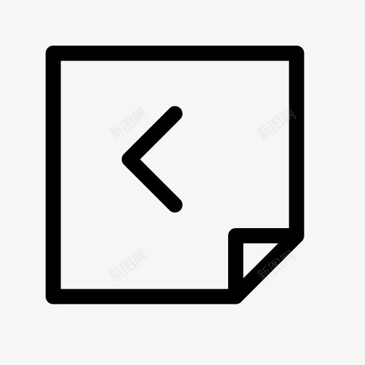 V形便笺背面上一页图标svg_新图网 https://ixintu.com 一页 便笺 注释 答复 背面