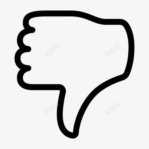 大拇指朝下不喜欢鼓励图标svg_新图网 https://ixintu.com 不喜欢 大拇指朝下 手 游戏 鼓励