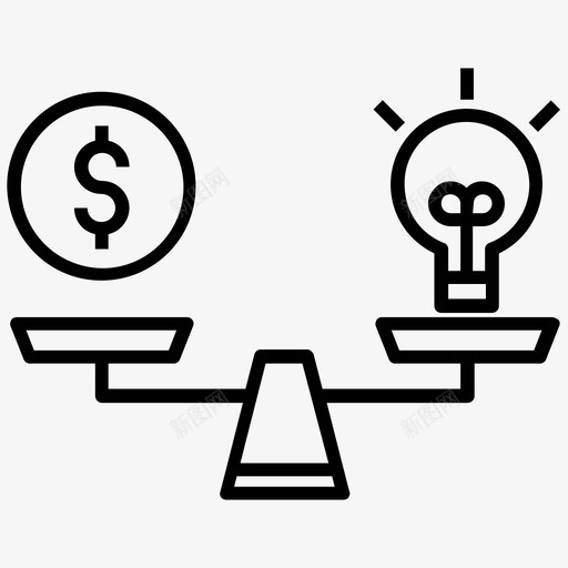 盈亏平衡点金融稳定金融均衡图标svg_新图网 https://ixintu.com 企业家线向量图标集 盈亏平衡点 稳定概念 股权概念 金融均衡 金融稳定