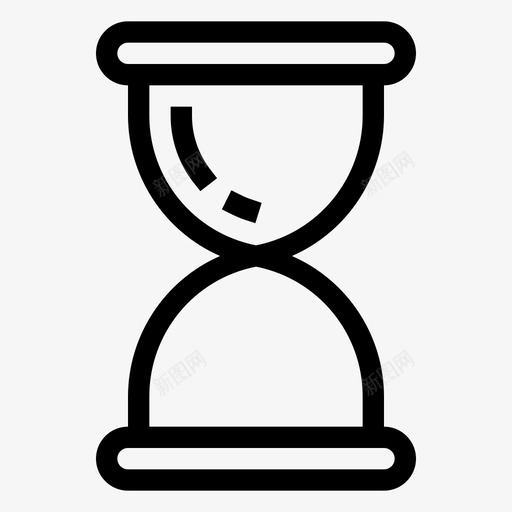 沙漏最后期限计时器图标svg_新图网 https://ixintu.com 最后 期限 沙漏 等等 计时器
