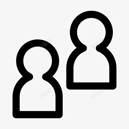 合作伙伴朋友小组图标svg_新图网 https://ixintu.com 一起 合作伙伴 团队 小组 朋友 网页设计加粗图标