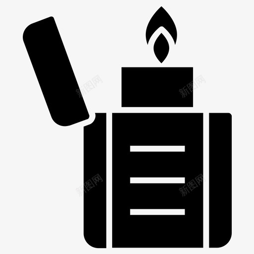 点烟器点火器火焰图标svg_新图网 https://ixintu.com 图标 字形 打火机 火焰 点火器 点烟器 烟草 袖珍