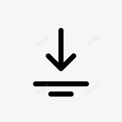 长按箭头向下图标svg_新图网 https://ixintu.com 向下 手势 移动 箭头 长按