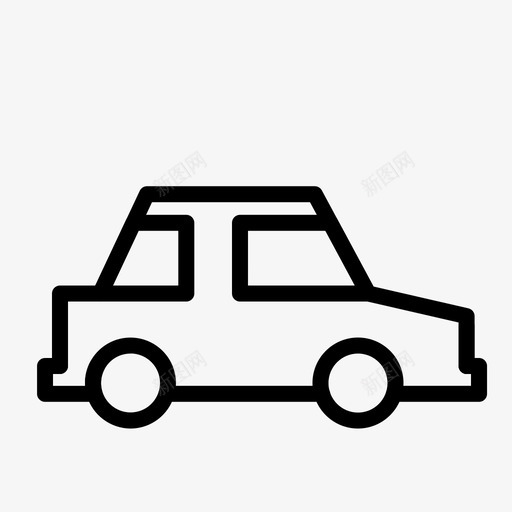 汽车道路运输图标svg_新图网 https://ixintu.com 旅行 汽车 车辆 车辆侧视图 运输 道路