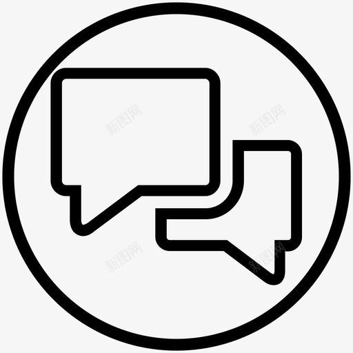 聊天室多媒体聊天室图标svg_新图网 https://ixintu.com 多媒体 聊天室