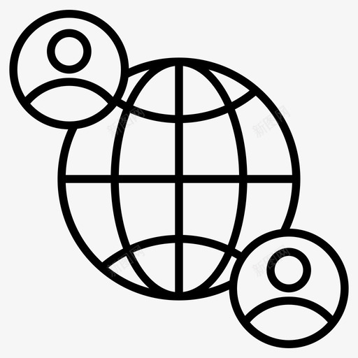 全球网络全球业务全球协作图标svg_新图网 https://ixintu.com 业务 全球 全球网 协作 图标 教育 社区 网络 连接