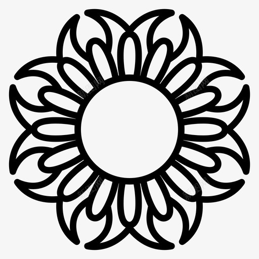 大丽花花自然图标svg_新图网 https://ixintu.com 大丽花 春天 自然 花