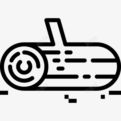 原木野营98直线型图标svg_新图网 https://ixintu.com 原木 直线 线型 野营