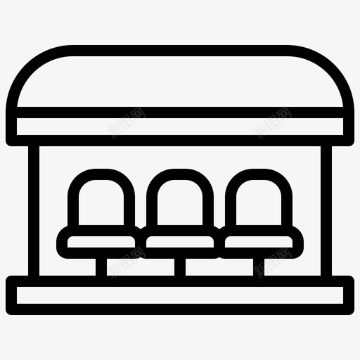 球员座椅美式足球椅子图标svg_新图网 https://ixintu.com 座椅 椅子 球员 线条 美式 艺术 足球 运动