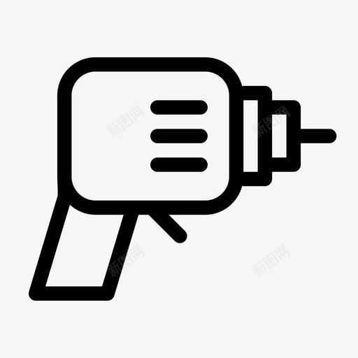 钻机施工设备图标svg_新图网 https://ixintu.com 作业 工具 施工 设备 钻机
