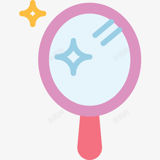 镜子美容55平面图标svg_新图网 https://ixintu.com 平面 美容 镜子