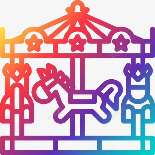 旋转木马马戏团67坡度图标svg_新图网 https://ixintu.com 坡度 旋转木马 马戏团67