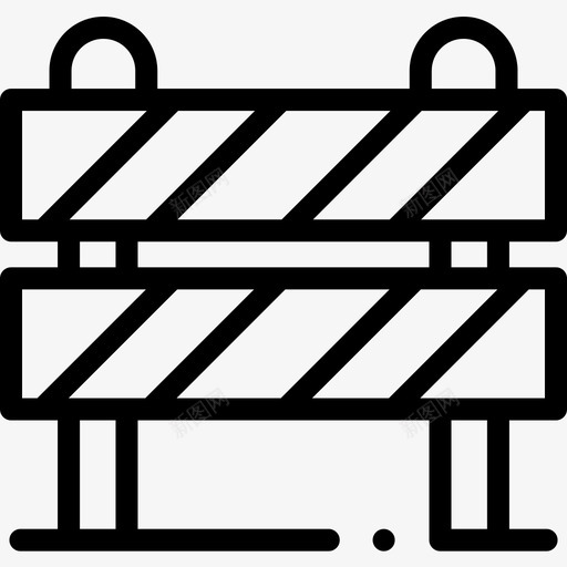 护栏公共交通21直线图标svg_新图网 https://ixintu.com 公共交通21 护栏 直线