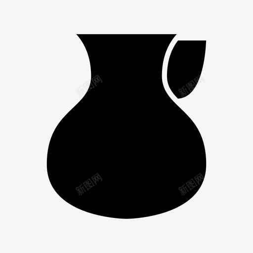 罐子壶厨房图标svg_新图网 https://ixintu.com 公用事业 厨房 字形 服务 水罐 罐子