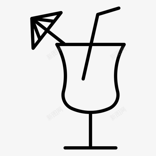 鸡尾酒饮料假日图标svg_新图网 https://ixintu.com 假日 吐司 葡萄酒 饮料 鸡尾酒