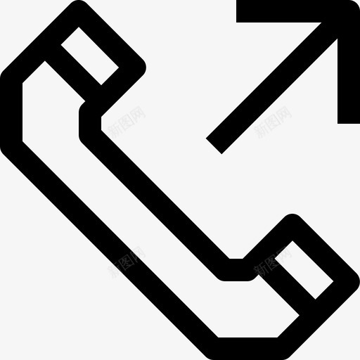 电话呼叫中心拨出图标svg_新图网 https://ixintu.com 呼叫中心 呼叫中心服务 拨出 服务 电话