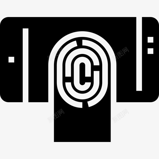 指纹扫描网络和安全6填充图标svg_新图网 https://ixintu.com 填充 指纹扫描 网络和安全6