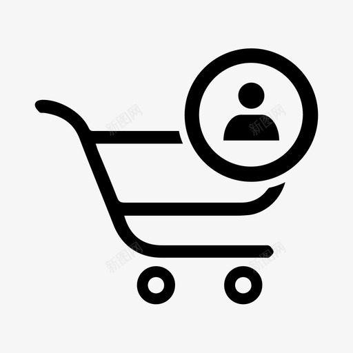 购物车用户选择用户图标svg_新图网 https://ixintu.com 用户 购物车 选择