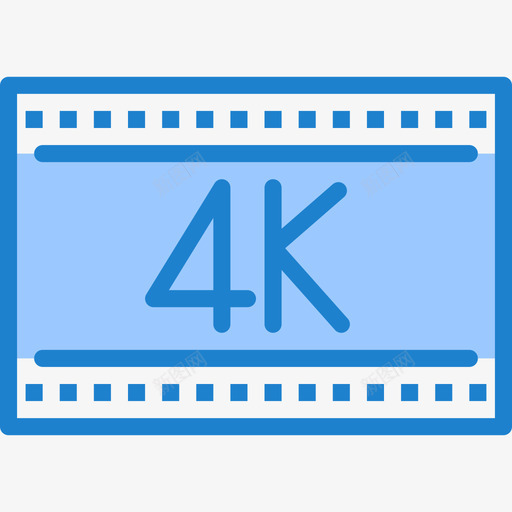 4k照片和视频12蓝色图标svg_新图网 https://ixintu.com 4k 照片 蓝色 视频