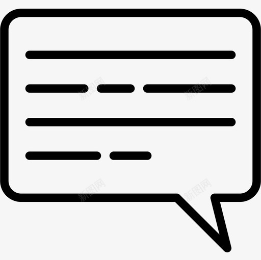 聊天泡泡网站和电子邮件直线图标svg_新图网 https://ixintu.com 泡泡 电子邮件 直线 网站 聊天