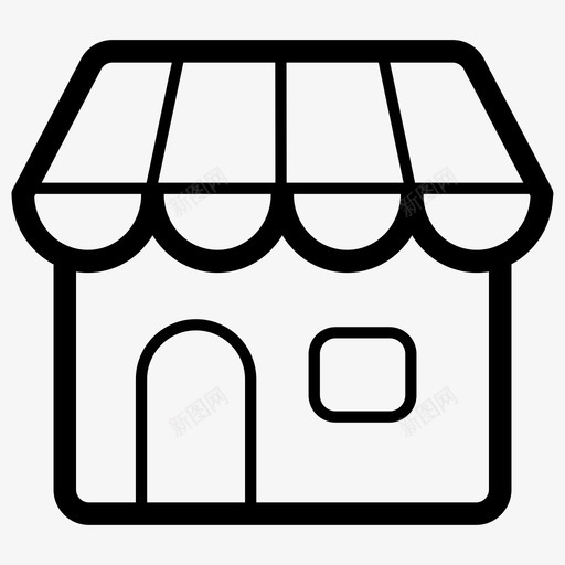 商店杂货店商场图标svg_新图网 https://ixintu.com 商场 商店 市场 杂货店 集市