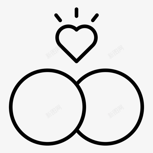 结婚戒指结婚戒指图标svg_新图网 https://ixintu.com 戒指 结婚 结婚戒指 聚会