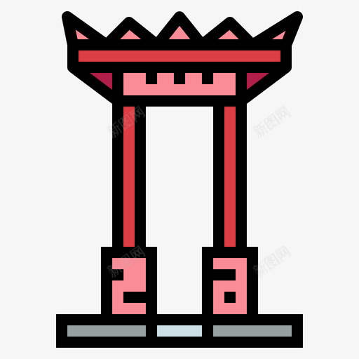 巨型秋千泰国22线性颜色图标svg_新图网 https://ixintu.com 巨型 泰国 秋千 线性 颜色