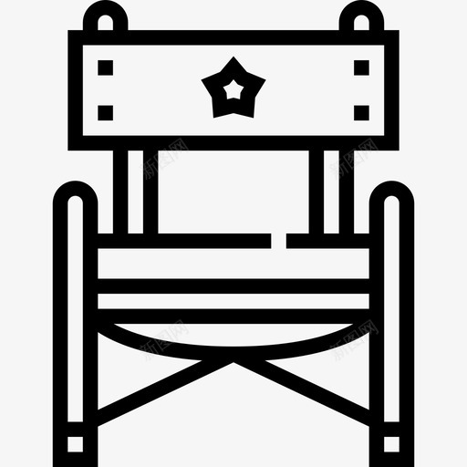 导演席视频制作11直线图标svg_新图网 https://ixintu.com 导演 直线 视频制作