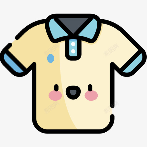 马球衫衣服112线性颜色图标svg_新图网 https://ixintu.com 球衫 线性 衣服 颜色 马球衫