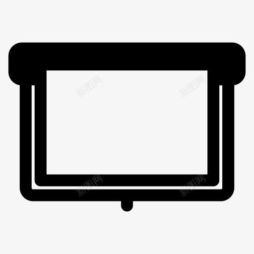 幻灯片板演示板图标svg_新图网 https://ixintu.com 加粗 图标 幻灯片 投影仪 教学 演示 网页设计