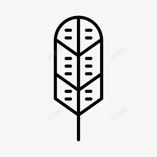 羽毛人类学印第安人图标svg_新图网 https://ixintu.com 人类学 印第安人 羽毛 部落