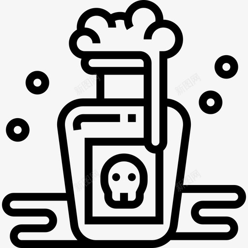 瓶化学42线性图标svg_新图网 https://ixintu.com 化学42 瓶 线性