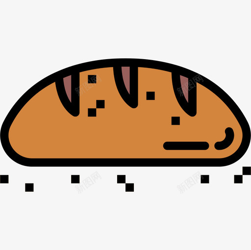 面包食品饮料3线性颜色图标svg_新图网 https://ixintu.com 线性 面包 颜色 食品饮料