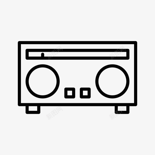 通讯设备调频图标svg_新图网 https://ixintu.com 夏季 媒体 收听 设备 调频 通讯