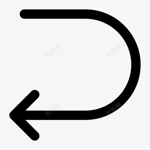 左转箭头格拉达克图标svg_新图网 https://ixintu.com 左转 格拉 箭头 达克