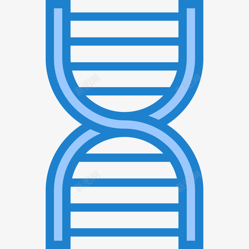 Dna科学73蓝色图标svg_新图网 https://ixintu.com Dna 科学 蓝色