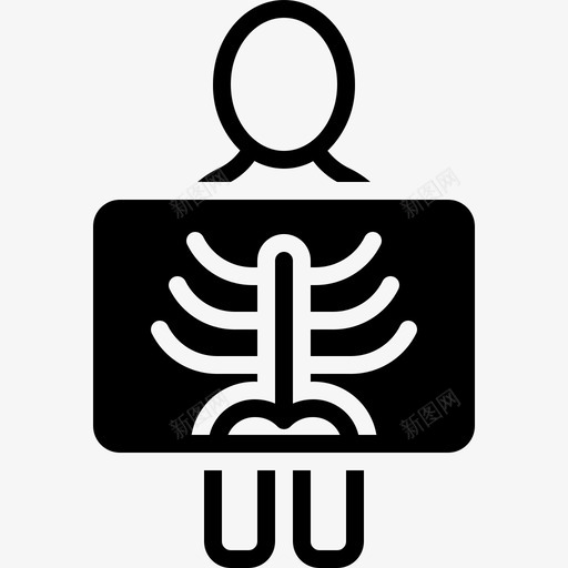 x射线检查射线照相图标svg_新图网 https://ixintu.com x射线 射线照相 技术 放射学 检查
