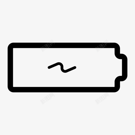 电池充电指示器图标svg_新图网 https://ixintu.com 充电 指示器 水平 电池 移动式
